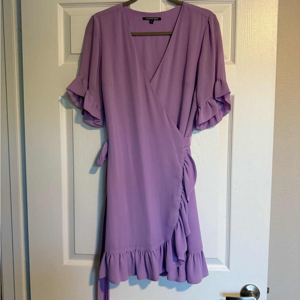 Gianni Bini Purple Wrap Dress